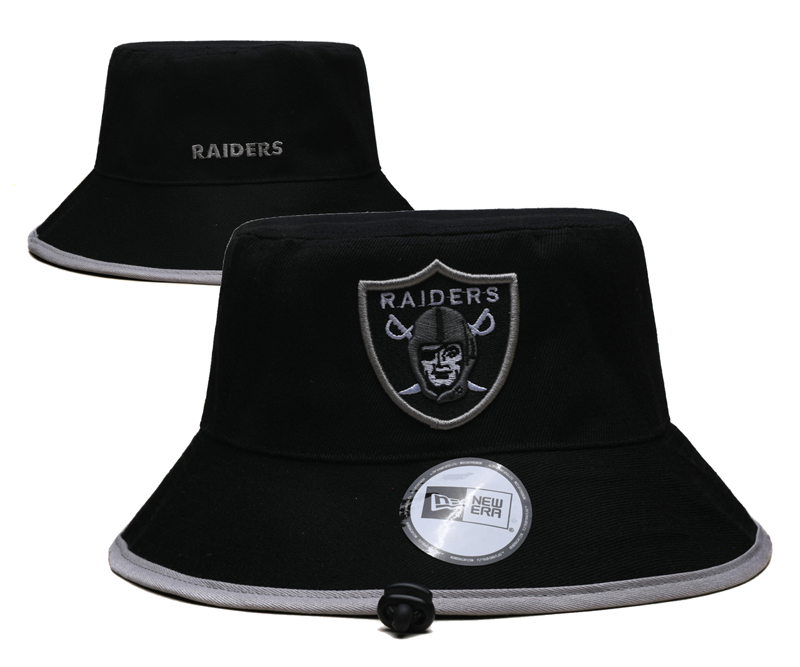 Oakland Raiders black 2025 NFL hat->->Sports Caps